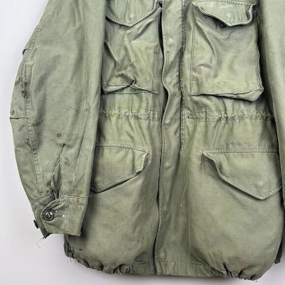 80s Vintage Military Utility M-1951 Field Jacket Mens US Army - Picture 2 of 8